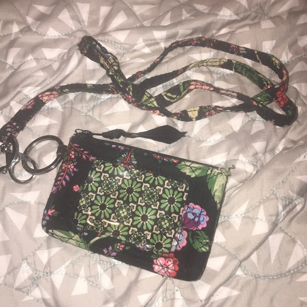 Vera Bradley ID holder and lanyard